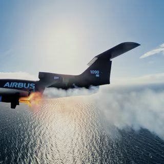 Le drone intercepteur pourra emporter jusqu’à huit micro-missiles Mark 1 pour intercepter de façon autonome des drones de type Shahed. © Airbus Space & Defense